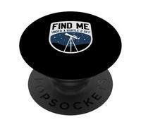 Trovami sotto un telescopio astronomico Bortle 2 Sky PopSockets PopGrip Adesivo