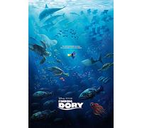Trovare Dory Unforgettable Viaggio Maxi Poster, in Legno, Colore: Multicolore