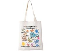 Trovare pesce tote bag Trovare pesce cartone animato film regalo trovare amanti del pesce regalo trovare pesce regalo pesce shopping bag, Guida alla borsa da pesca 1, large