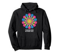 Trovare Zen in Ogni cellula Mandala Design Felpa con Cappuccio