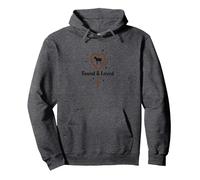 Trovato & Amato: Ha Lasciato Il Cuore di Pecora 99 per trovarmi Felpa con Cappuccio, Unisex per Adulti, Grigio Scuro, M