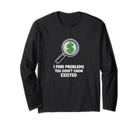 Trovo Problemi Che Non sapevi esistesse Umorismo Maglia a Manica