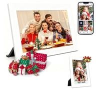 Trovoro - Cornice digitale per foto da 10,1 pollici, con memoria da 32 GB, WiFi, touch screen IPS, display HD, rotazione automatica, slot per scheda SD, condividi foto e video da remoto