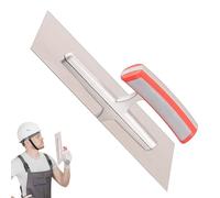Trowel per cemento - Professional Flat Plastering Trowel con manico ergonomico non scivolo | Strumento leggero per sfogliare, carta da parati e cartongesso, struttura in acciaio ad alto carbonio per