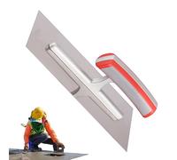Trowel per cemento - Professional Flat Plastering Trowel con manico ergonomico non scivolo | Strumento leggero per sfogliare, carta da parati e cartongesso, struttura in acciaio ad alto carbonio per