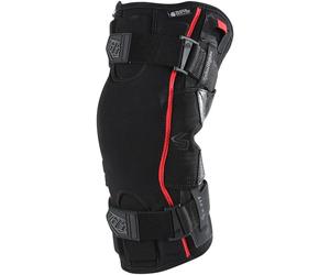 Troy Lee Designs 6400 Ginocchiere, nero-rosso, taglia S per maschi