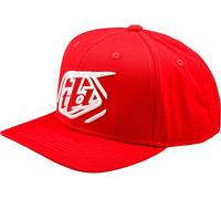 Troy Lee Designs Badge Curved Snapback, tappo Taglia unica female Rosso/Bianco