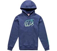 Troy Lee Designs Badge, felpa con cappuccio M male Blu Scuro/Verde