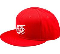 Troy Lee Designs Flat Bill Badge Cappellino snapback, rosso per maschi