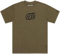 Troy Lee Designs Badge T-shirt a maniche corte, nero-verde, taglia M per maschi