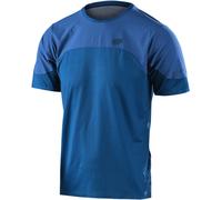 Troy Lee Designs Drift Solid Maglia da bicicletta a maniche corte, blu, taglia M per maschi