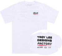 Troy Lee Designs Factory, maglietta XXL male Bianco/Nero