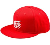 Troy Lee Designs Flat Bill Badge Cappellino snapback, rosso per maschi
