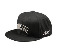 Troy Lee Designs Flat Bill Snapback; Scholar Black OSFA
