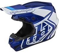 Troy Lee Designs GP Overload Casco motocross, bianco-turchese-blu, taglia XL per maschi