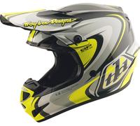 Troy Lee Designs GP Pro Crossover MIPS Casco da motocross, nero-grigio-giallo, taglia L per maschi