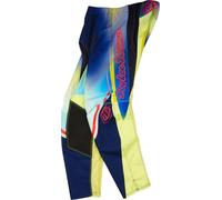 Troy Lee Designs GP Pro Drip Pantaloni da motocross per ragazzi, giallo/blu, Taglia 24