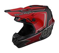 Troy Lee Designs GP Ritn Casco Motocross (Red/Black,S (55/56))