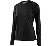 Troy Lee Designs Lilium Solid Maglia da bicicletta da donna, nero, taglia XS per donne
