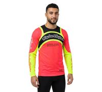 Troy Lee Designs GP Pro Swerve Maglia Motocross, rosso/giallo, Taglia XL