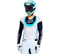 Troy Lee Designs SE Ultra Vision Maglia Motocross, grigio-bianco, taglia L per maschi