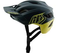 Troy Lee Designs Mips Flowline SE Badge Casco da bicicletta, grigio-giallo per maschi
