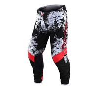 Troy Lee Designs SE Ultra Grime Pantaloni Motocross, nero-bianco-rosso, taglia 36 per maschi
