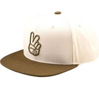 Troy Lee Designs Peace Flat Bill Snapback, tappo Taglia unica female Oliva/Bianco
