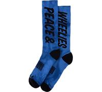 Troy Lee Designs Peace & Wheelies Perfomance Calzini, nero-blu, taglia S M per maschi