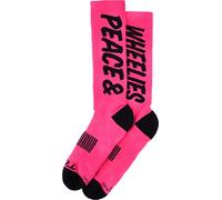 Troy Lee Designs Peace & Wheelies Perfomance Calzini, nero-rosa, taglia L XL per maschi