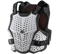Troy Lee Designs RockFight Flex Gilet Protettore, Bianco/nero, Taglia XS/S