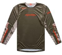 Troy Lee Designs Scout GP Pro Slab, maglia M male Marrone Scuro/Grigio/Rosso