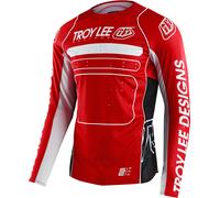 Troy Lee Designs SE Pro Drop In Maglia Motocross, bianco-rosso, taglia XL per maschi
