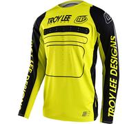 Troy Lee Designs SE Pro Drop In Maglia Motocross, nero-giallo, taglia M per maschi