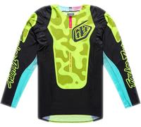 Troy Lee Designs SE Pro Myth Maglia Motocross, nero/neon/giallo, Taglia L