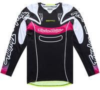 Troy Lee Designs SE Pro Salvo, maglia L male Nero/Bianco/Giallo Fluo/Fucsia