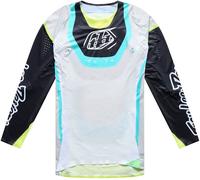 Troy Lee Designs SE Ultra Vision Maglia Motocross, grigio-bianco, taglia M per maschi