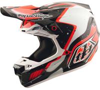 Troy Lee Designs SE5 Carbon Membrane, casco da motocross XS female Nero/Bianco/Rosso