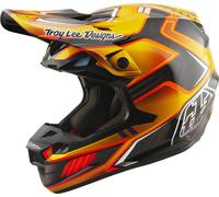 Troy Lee Designs SE5 Carbon MIPS Crest Casco da motocross, oro, taglia M per maschi