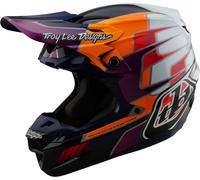 Troy Lee Designs SE5 Carbon MIPS Speed Casco da motocross, nero-bianco-arancione, taglia S per maschi
