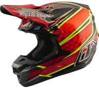 Troy Lee Designs SE5 Carbon MIPS Wings Casco da motocross, rosso, taglia M per maschi