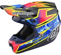 Troy Lee Designs SE5 Lightning MIPS Carbon Casco Motocross, nero-rosa, taglia L per maschi