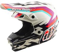 Troy Lee Designs SE5 Polycarbonate MIPS Dash Casco da motocross, viola/bianco, Taglia XL (60/61)