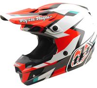 Troy Lee Designs SE5 Polycarbonate MIPS Roamer Casco da motocross, Rosso/Bianco, Taglia L (58/59)