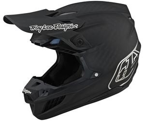 Troy Lee Designs SE5 Stealth Carbon Casco da motocross, nero-grigio-argento, taglia M per maschi