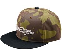Troy Lee Designs Signature Camo Flat Bill Snapback, tappo Taglia unica female Oliva/Marrone Scuro/Nero