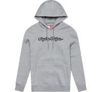 Troy Lee Designs Signature, felpa con cappuccio M male Grigio Chiaro/Nero