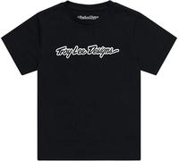 Troy Lee Designs Signature, maglietta L male Nero/Bianco