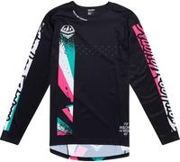 Troy Lee Designs Sprint Full Pull Maglia da bicicletta, nero, Taglia XXL