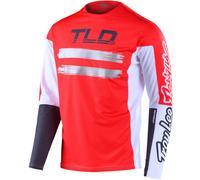 Troy Lee Designs Sprint Marker Maglia da bicicletta giovanile, Rosso/Bianco, Taglia M